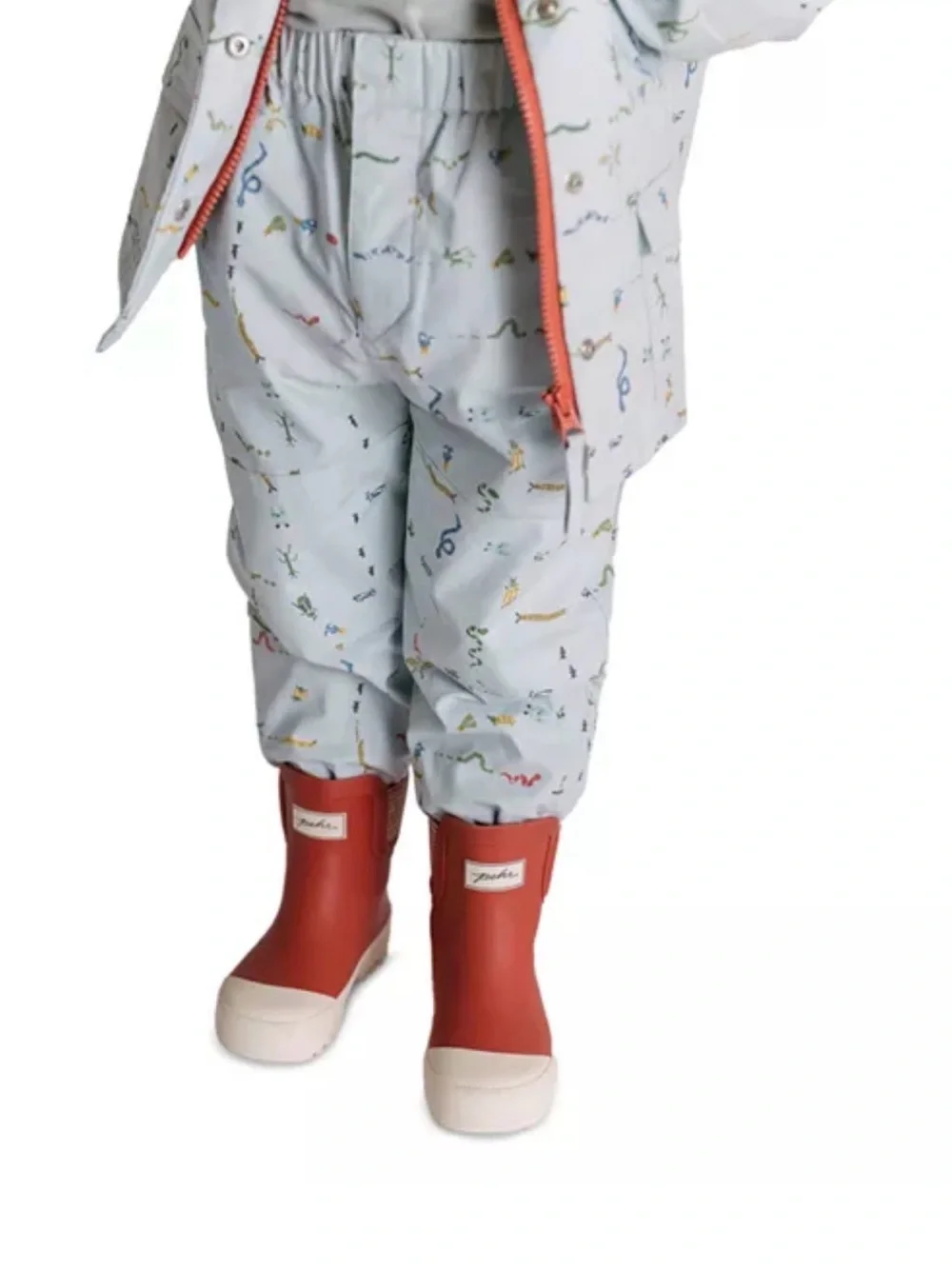 Pehr Unisex New Red Waterproof Pull-On Rain Boots